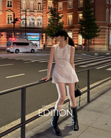 Linbe back open mini-dress