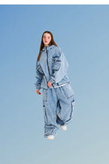 DSXBS WAX REAL DENIM 5 POCKET HOODED JACKET VINTAGE BLUE