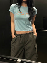Ktich slim half t-shirts(3color)