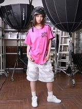 TOUGH BEAR BASEBALL JERSEY (PINK)