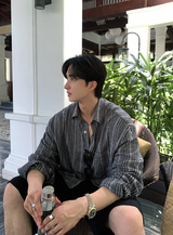 [ LOOKPLE x LEBELMENT ] クールピンタックリネンワイドショーツ