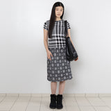 Poket Layered Skirt - Dot White