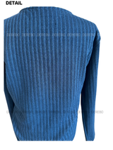 Beagle accentuated shirring frill long-sleeved shirt