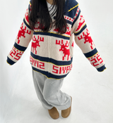 (CUTE♥ ZIPPER POINT♥/NORDIC♥) ノルディック ワンウェイ ジップアップ