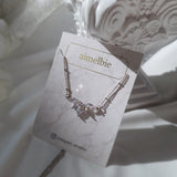 [VIVIZ Eunha Necklace] Heavenly Crystal Necklace - Silver (Regular Length Version)