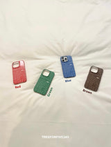 [SUMMER LIMITED] CHECK SEERSUCKER Hard Case / TREEFORFIVE345