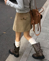 Work Corduroy Pocket Skort Pants