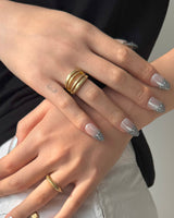 [MADE] Matte Layered Ring (gold)