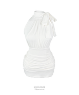 Odette Drape Mini Dress (2color)