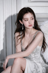 [QWER Piercing] Silver Angel Heart Piercing