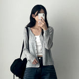 Teak Daily Button Knitted Cardigan