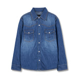 Bluesunflowerホットフィックスウォッシングウェスタンデニムシャツ