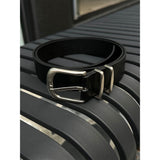 [PREMIUM] Double buckle leather belt