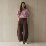 Multi Striped Short Sleeve T-Shirt_Pink
