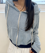 ワッフルパターンフードジップアップ / 2WAY🧇 - 2 COLORS