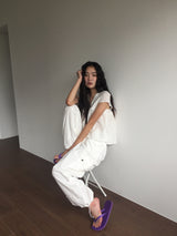 Peep Wide Cargo Pants (3color)