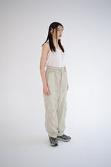 Silky jogger pants, Light khaki