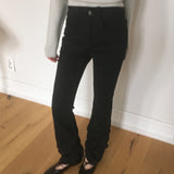 Monde Shirring Pleated Layered Bootcut Pants