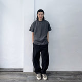 Cool-toned Structured Crewneck