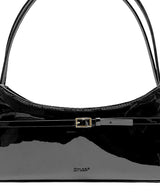 ミニバックルスモールバゲット  - 2A.M. ブラックパテントレザー