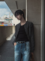 セレブクロップボカシカーディガン