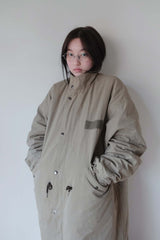 Vintage Safari Puffer Jacket (Khaki)