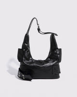ビッグバックルポケットパンチングショルダーバッグ