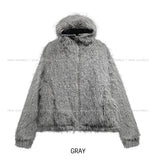 Lolo High Neck Fur Hooded Jumper