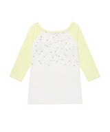 Uネックスターラグラン長袖Tシャツ ホワイト(CV2GSFT553A)