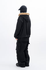 Rebe Raccoon Hooded Zip-Up