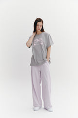 Ribbon Boxy T Gray
