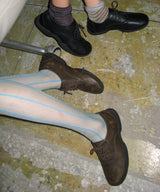 Derby 0066. Rubber Sole Loafers - 2colors