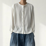 Ritz Snap Crop Round Cardigan