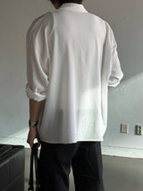 [SET] LMN Martin Air Cool Oversized Linen Shirt + Niel Air Cool Linen Bermuda Pants