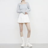 Swanne Damage Cardigan + Cropped Sleeveless Set