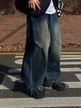 Lang Denim Balloon Wide Pants