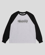 ユニセックススタックロゴラグランTシャツ