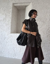 Autumn Stripe Flare Midi Skirt