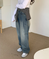 ワンピンタックヒップパンツ