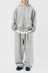 Jeff Cropped Zip Hoodie (3color)