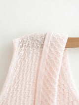 Luelle Eyelet Collar Knit