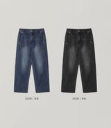 スリートラックデニムパンツ S, M, L (2 colors)