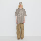 Into The Jungle Pigment Half Sleeve T Beige