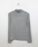 Le Sheer Mock Neck T-shirt (4color)