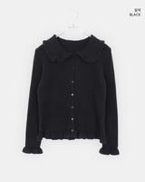 Chomin Frill-Collar Knit Cardigan