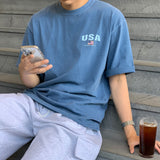 LMN リオUSAピグメント半袖Tシャツ (4 colors)