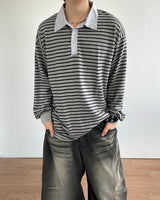 Wash Stripe Pique T-shirt