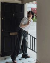 RuenB Mud Sand Curve Denim Pants