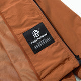 Nylon RIB Flash Line Jacket - BRICK