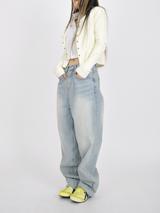 (UNISEX)soft denim pants
